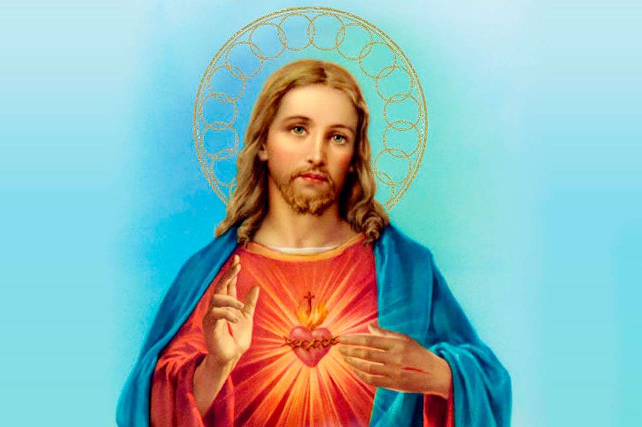 Święte święte serce Jezusa puzzle online ze zdjęcia