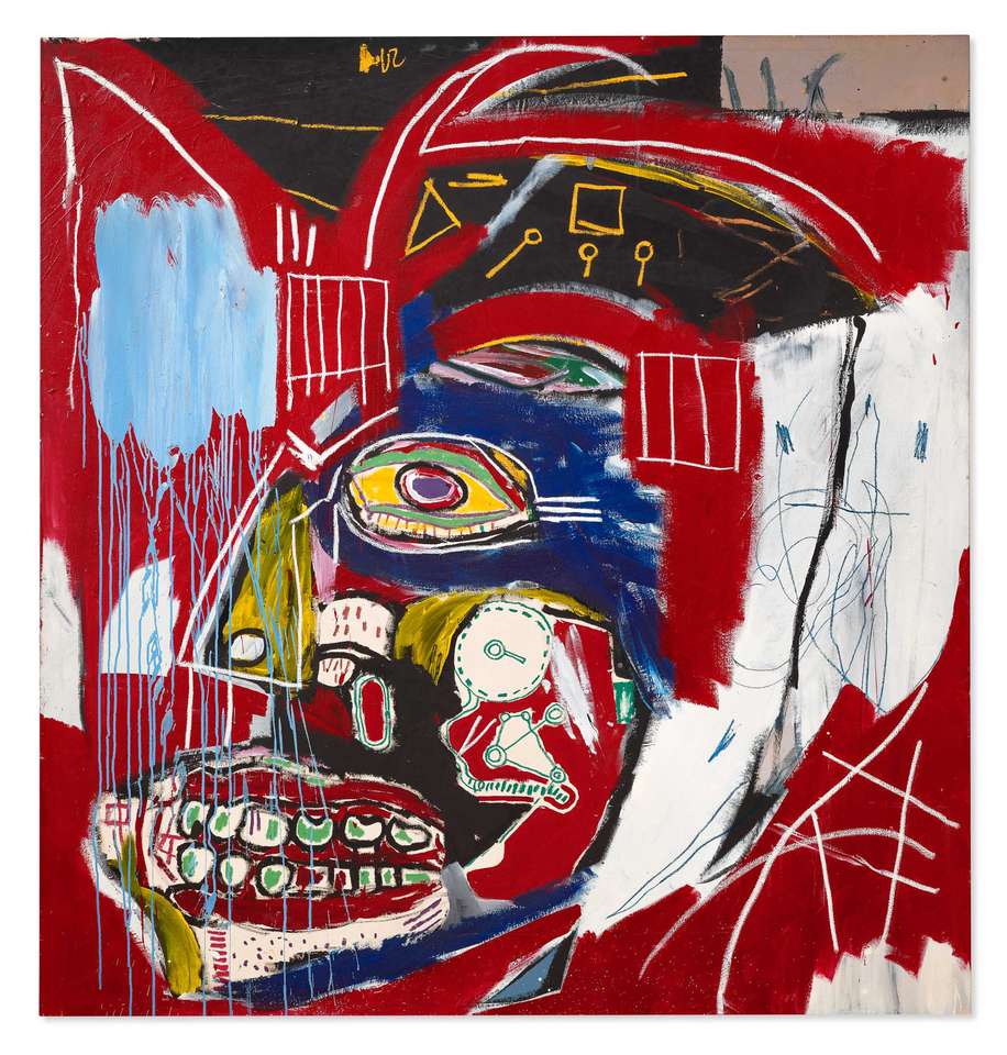 Basquiatycki obraz puzzle ze zdjęcia