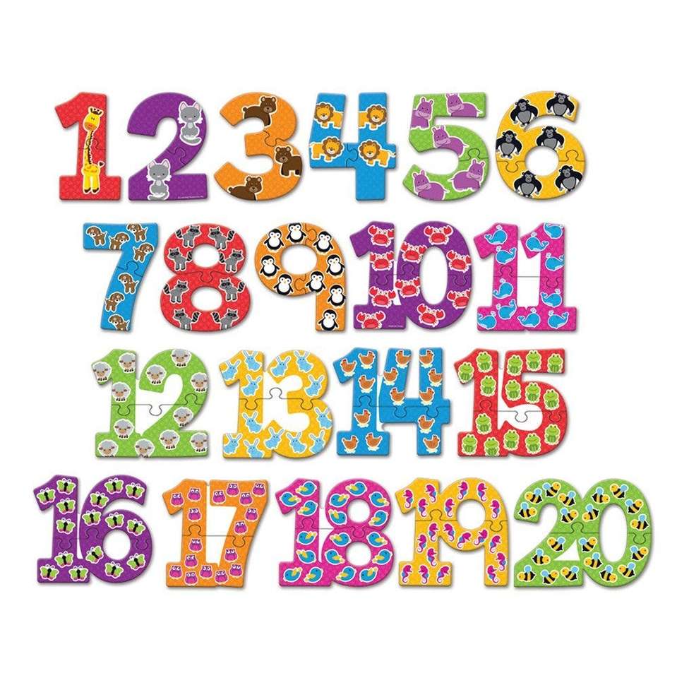 Liczby 1-20 Puzzle. puzzle online ze zdjęcia