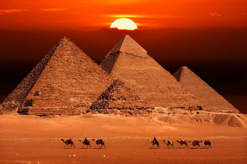 Piramida w Gizie. puzzle online ze zdjęcia