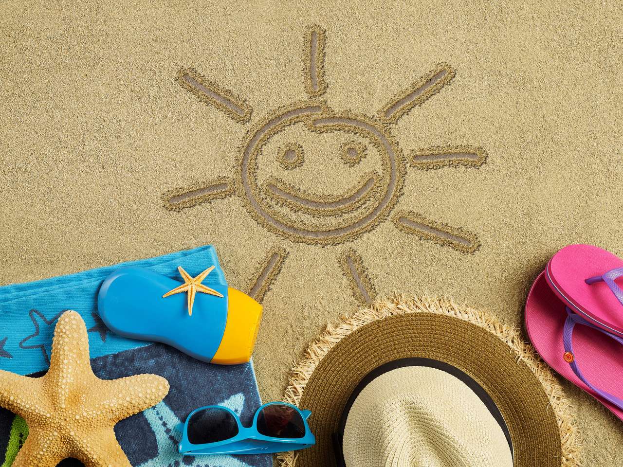 Idylliczne słoneczne wakacje puzzle online