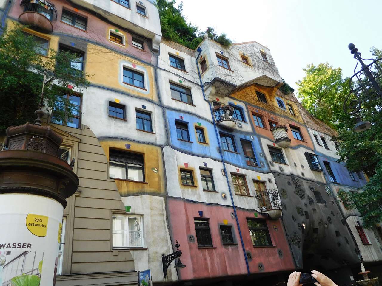 Hundertwasserhaus w Wiedniu puzzle online ze zdjęcia