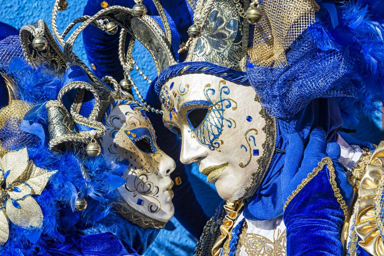 Tradycyjny strój do Karnawału Wenecji puzzle online