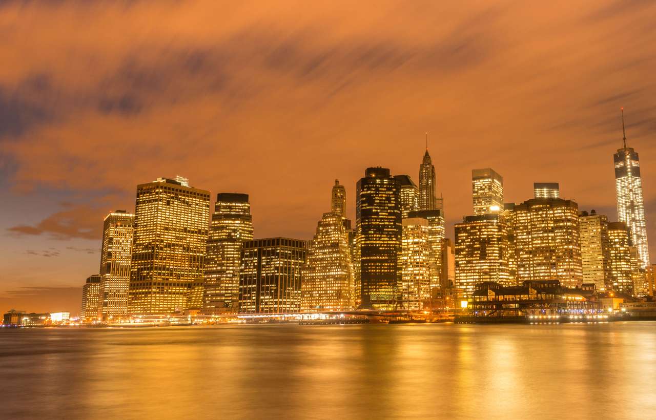 Widok na niższy Manhattan z Brooklyn puzzle online ze zdjęcia