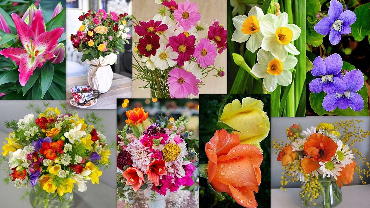 Kwiatowy Mix puzzle ze zdjęcia