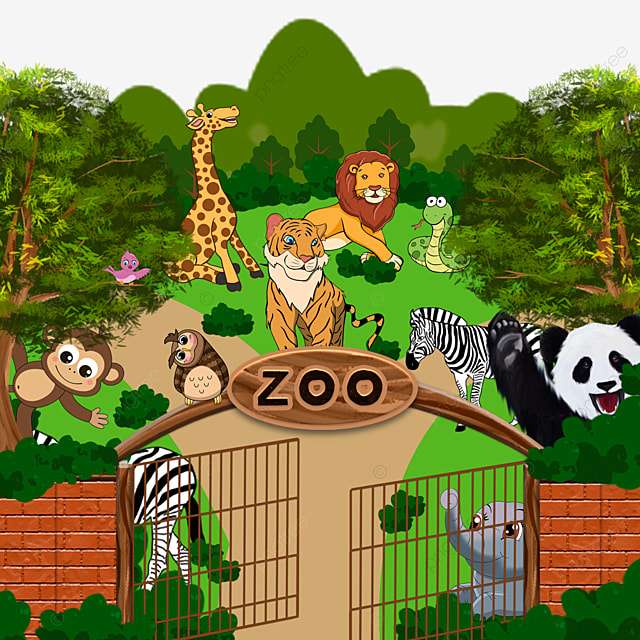 zwierzęta z zoo puzzle online ze zdjęcia