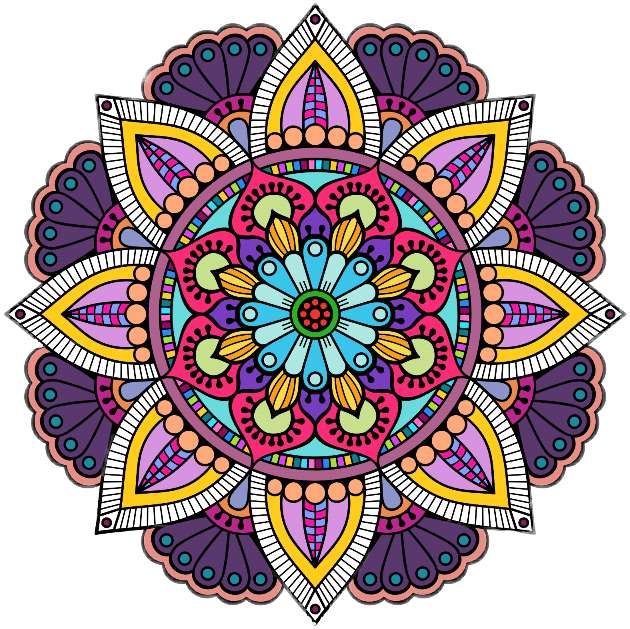 Kolorowa mandala. puzzle online