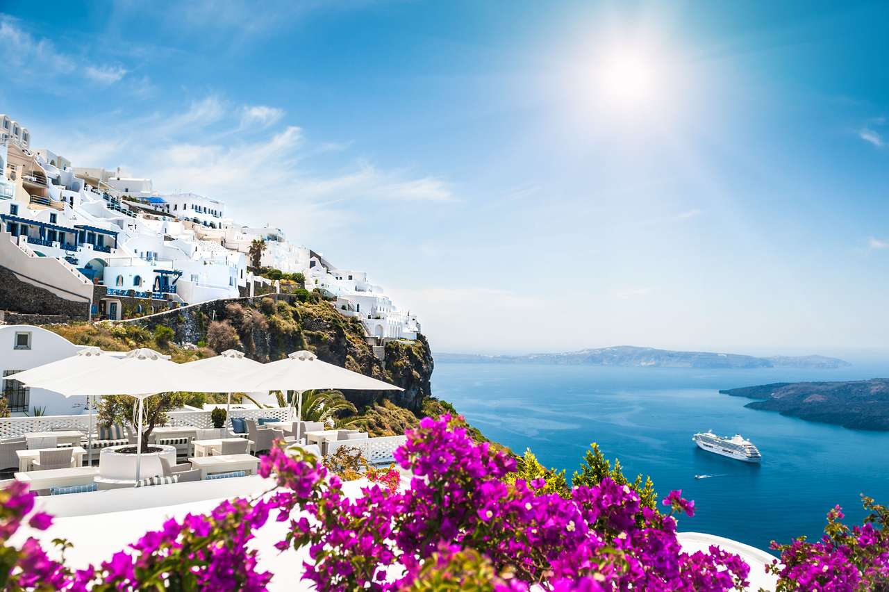 Wyspa Santorini, Grecja puzzle online ze zdjęcia
