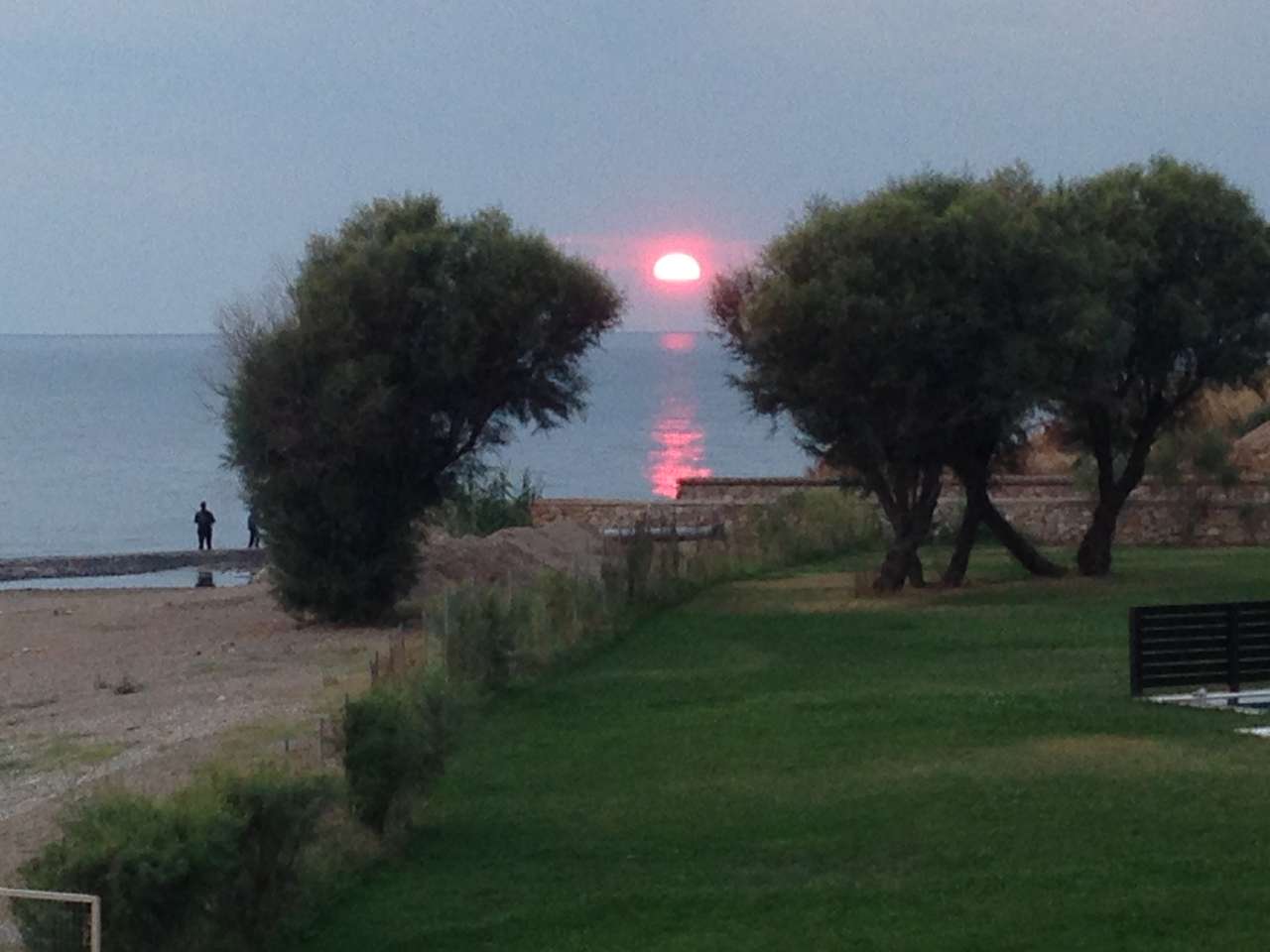 Zachód słońca na Morzu Egejskim puzzle online ze zdjęcia