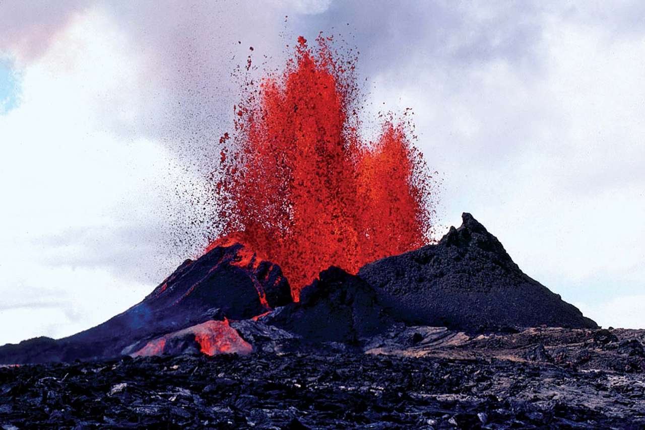Hawajski wulkan. puzzle online ze zdjęcia