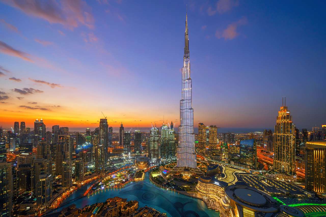 Burj Khalifa w Dubaju puzzle online ze zdjęcia