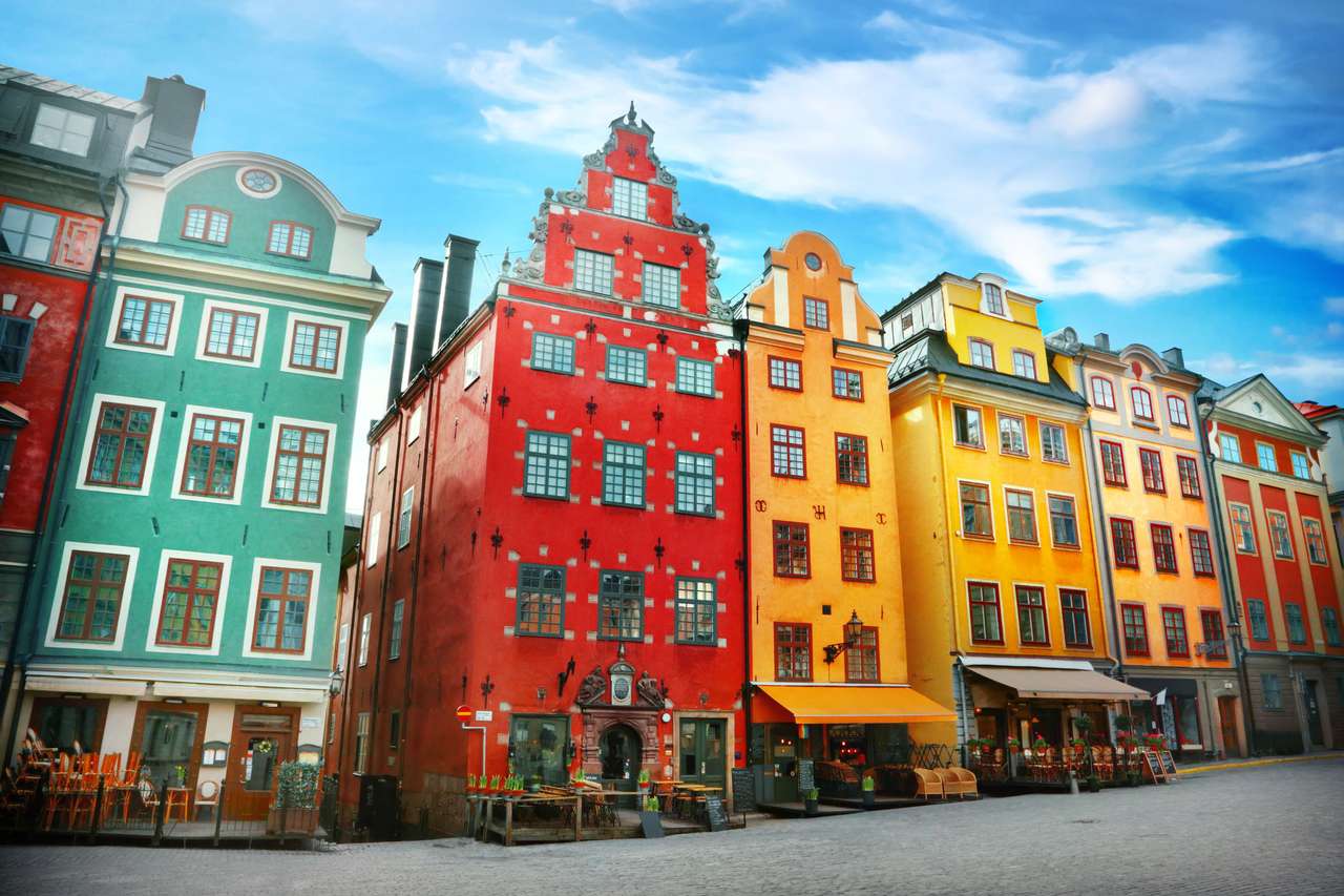 Miejsce Stortorget w Gamla Stan, Sztokholm puzzle online