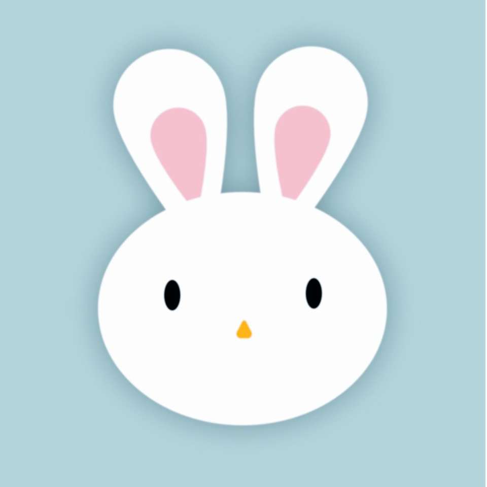 Słodki króliczek puzzle online ze zdjęcia
