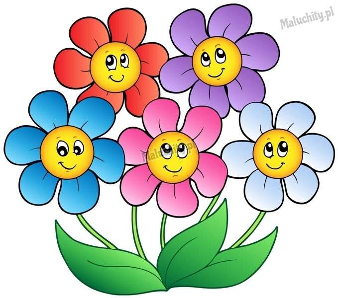 Wesołe Kwiatki puzzle online ze zdjęcia