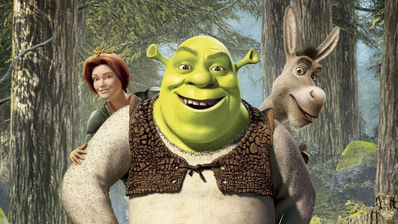 Shrek to miłość puzzle online ze zdjęcia