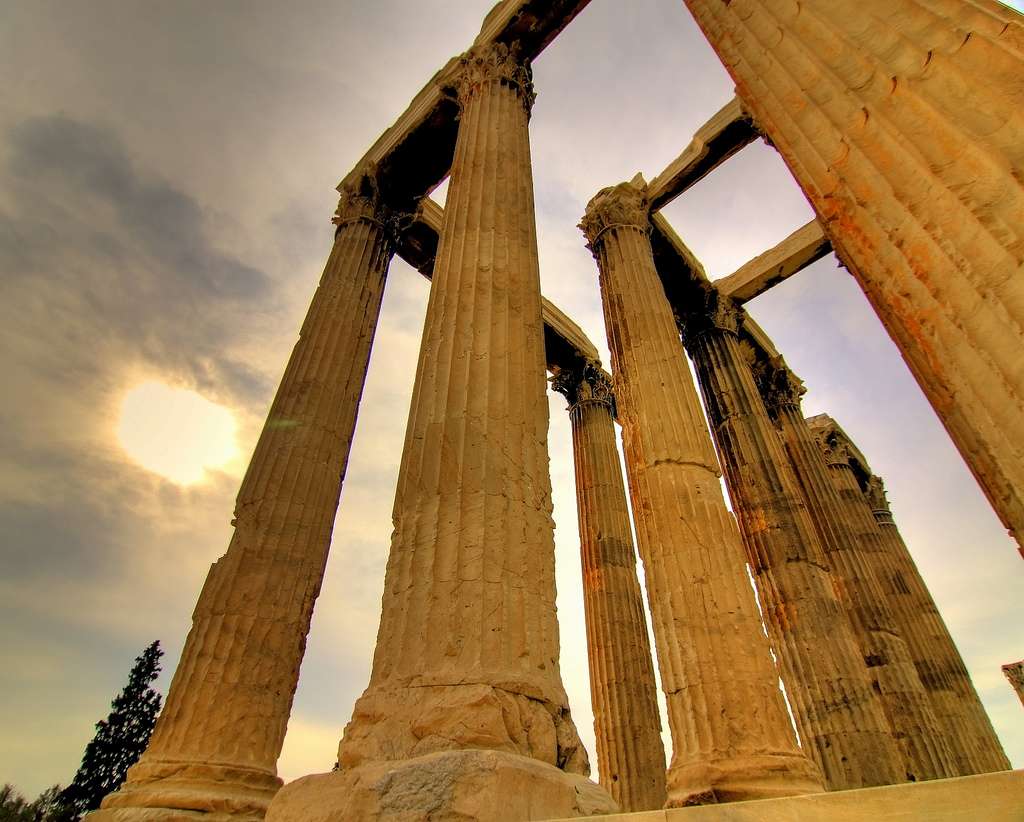 Świątynia Grec. puzzle online ze zdjęcia