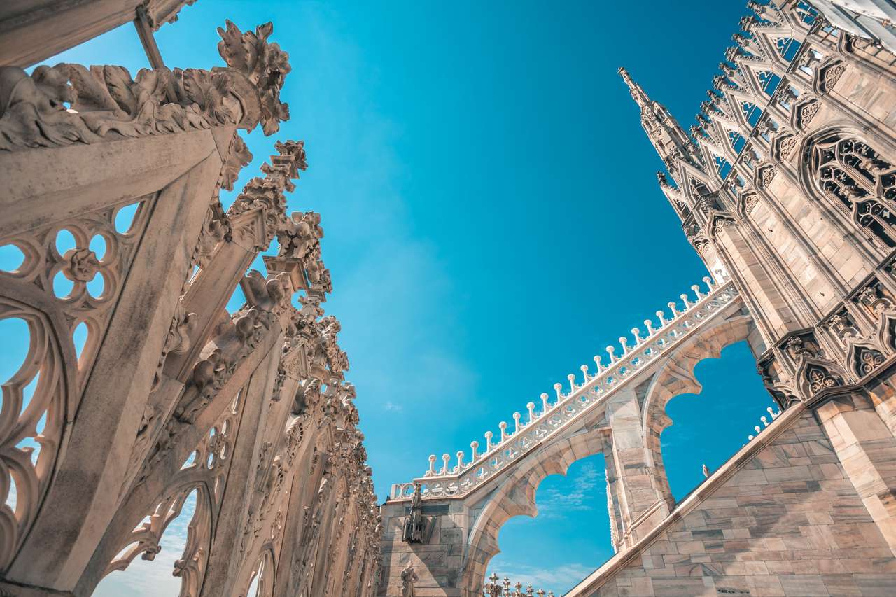 Katedra w Mediolanie, Włochy puzzle online