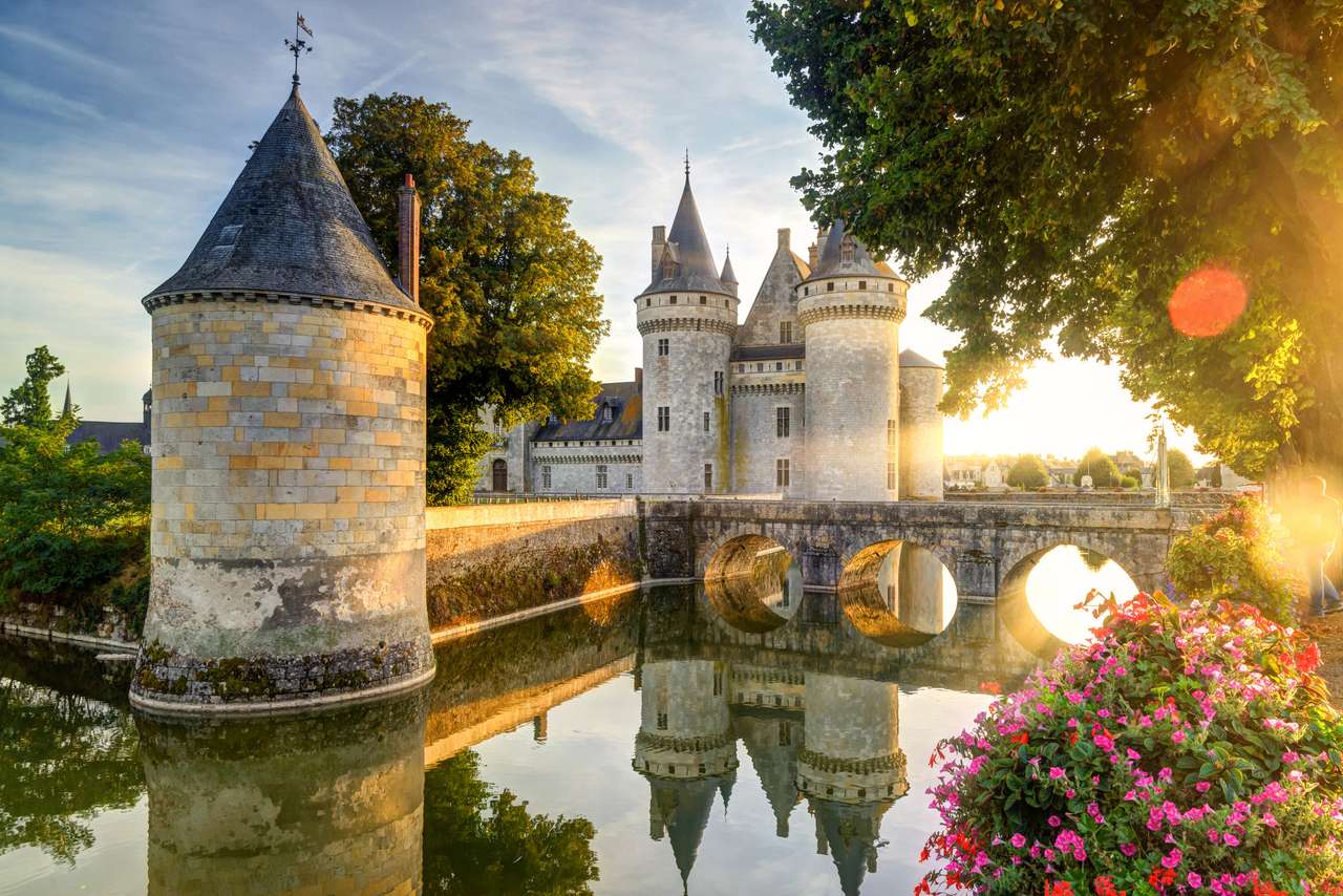 Pałac Sully-sur-Loire puzzle online ze zdjęcia