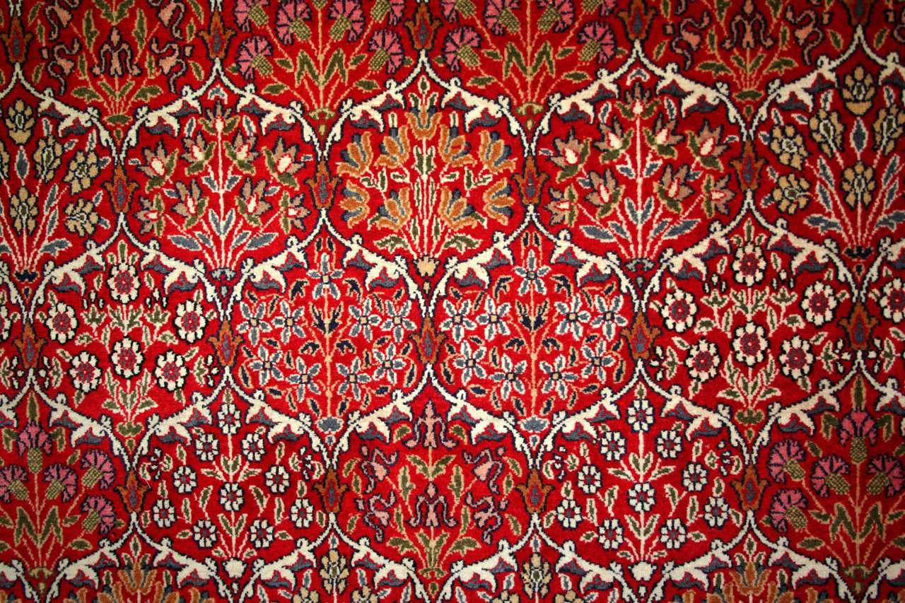 Piękny turecki dywan z wzorem puzzle online ze zdjęcia