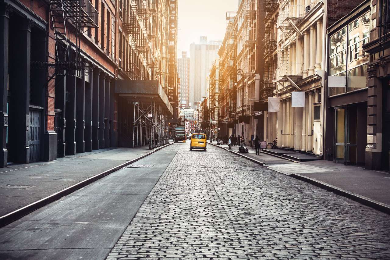 Nowy Jork Manhattan Soho Street puzzle online ze zdjęcia