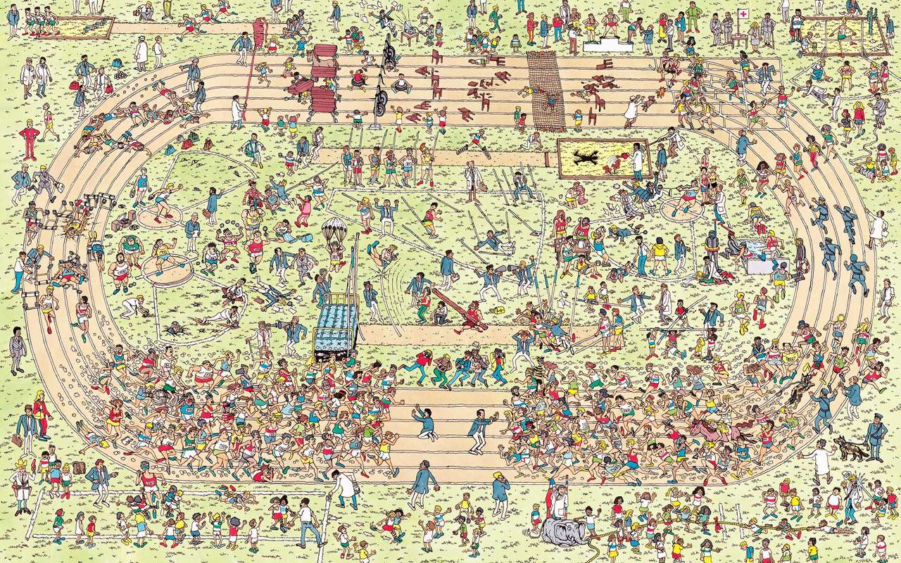 Gdzie jest stadion olimpijski Waldo puzzle online ze zdjęcia