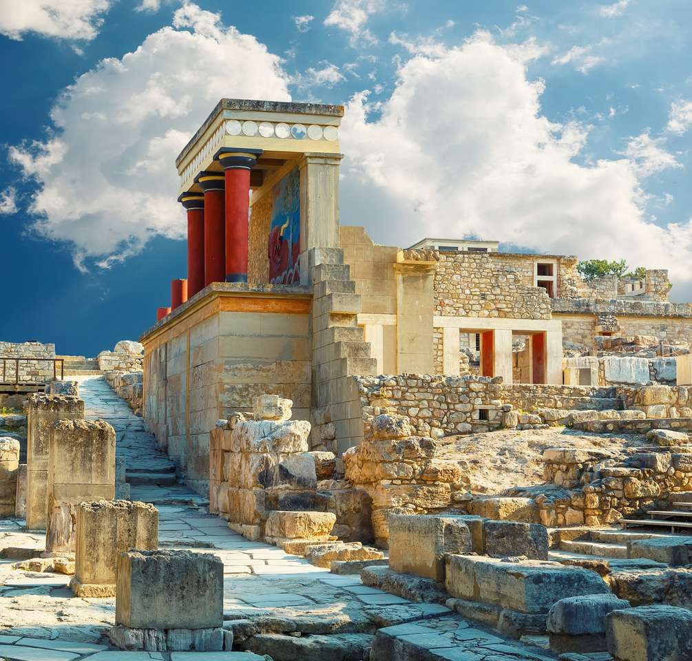 Pałac Knossos na Krecie. Heraklion, Kreta, Grecja puzzle