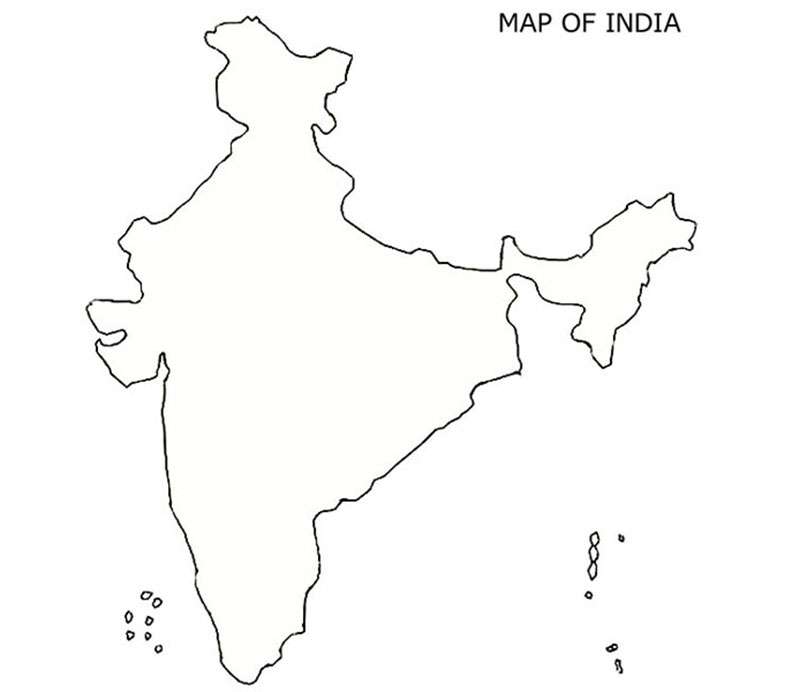 mapa indii puzzle online