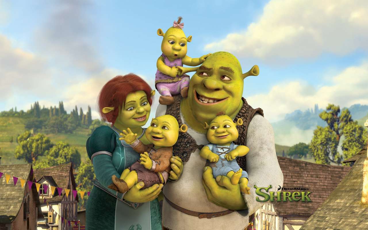 Rodzina Shrek puzzle online ze zdjęcia