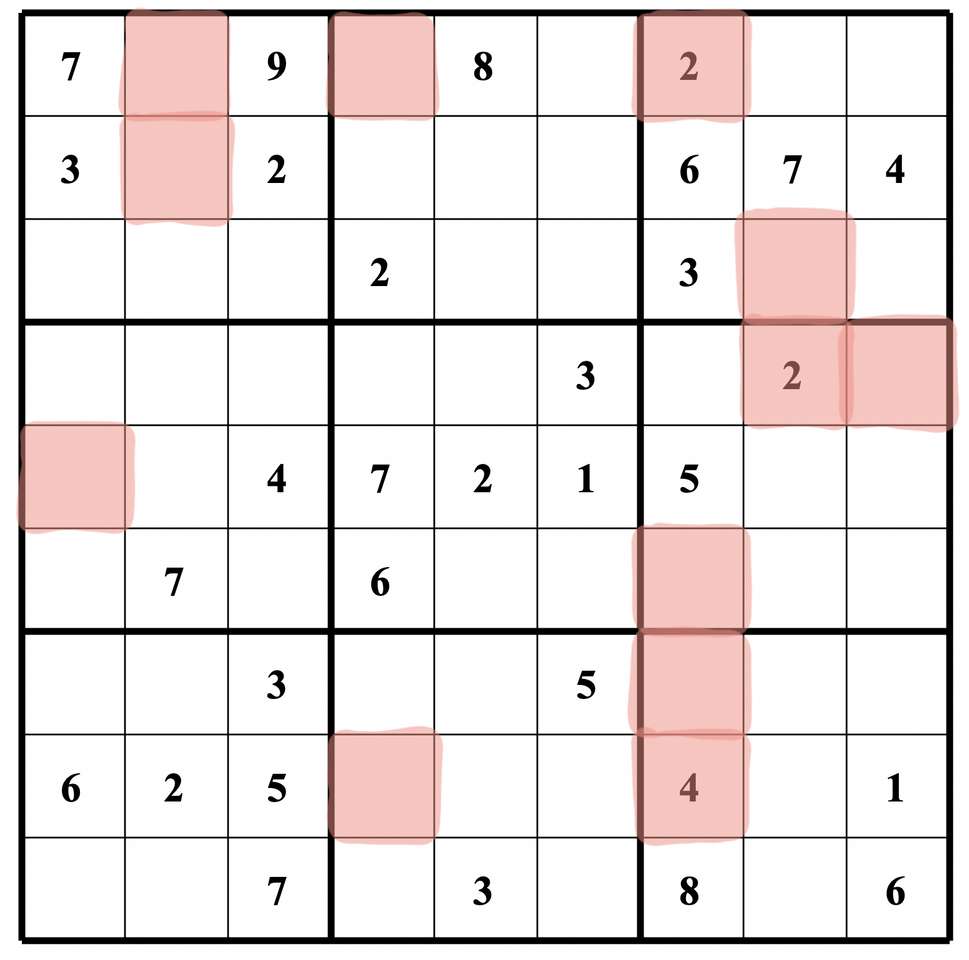 Sudoku Scavenger Hunt Puzzle puzzle online