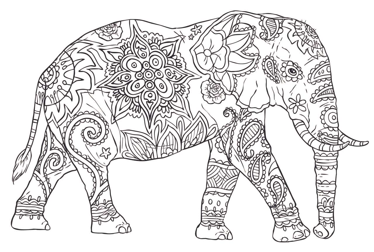 słoń puzzle online ze zdjęcia