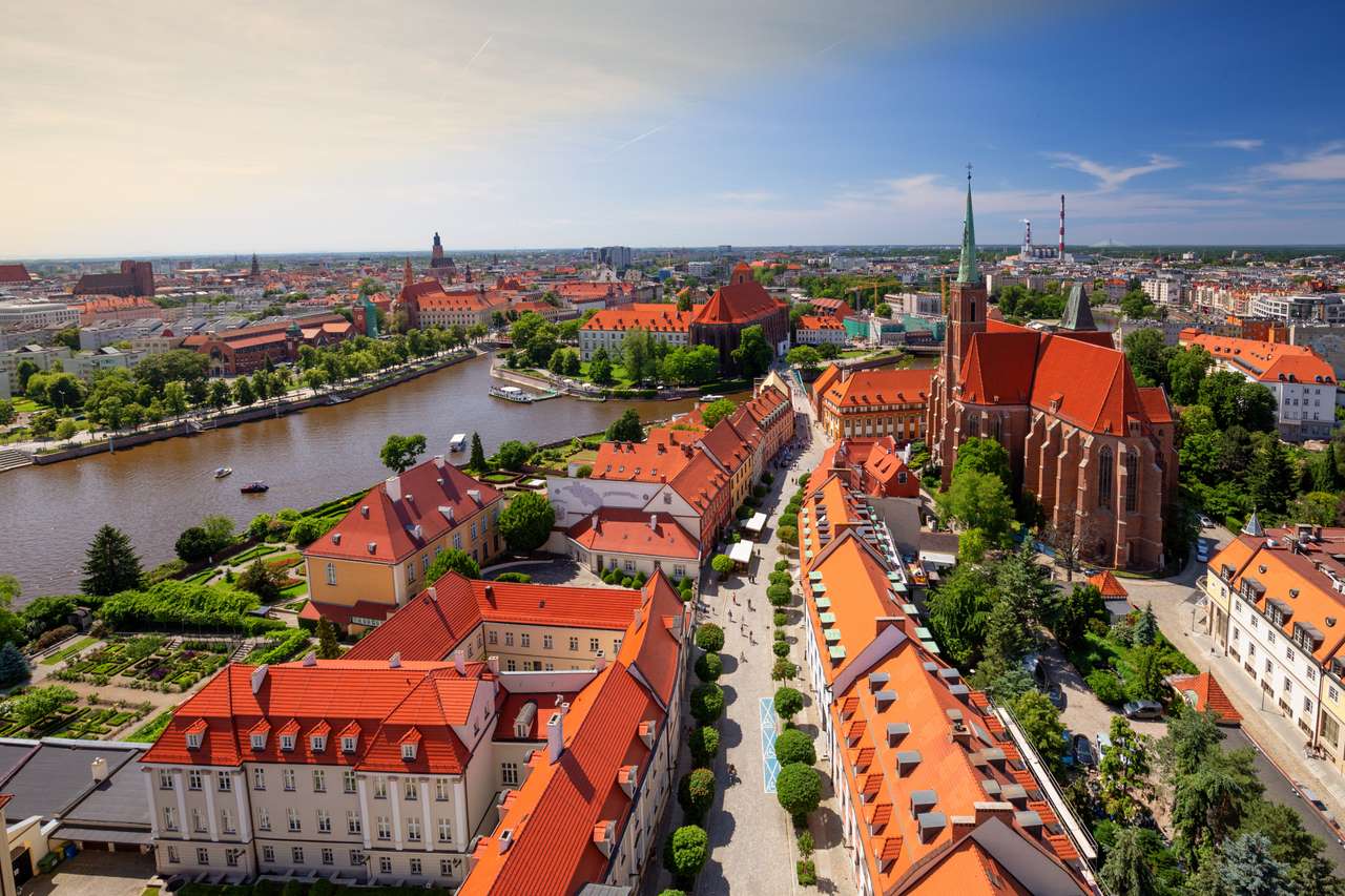 Wrocław. Panorama miasta puzzle online
