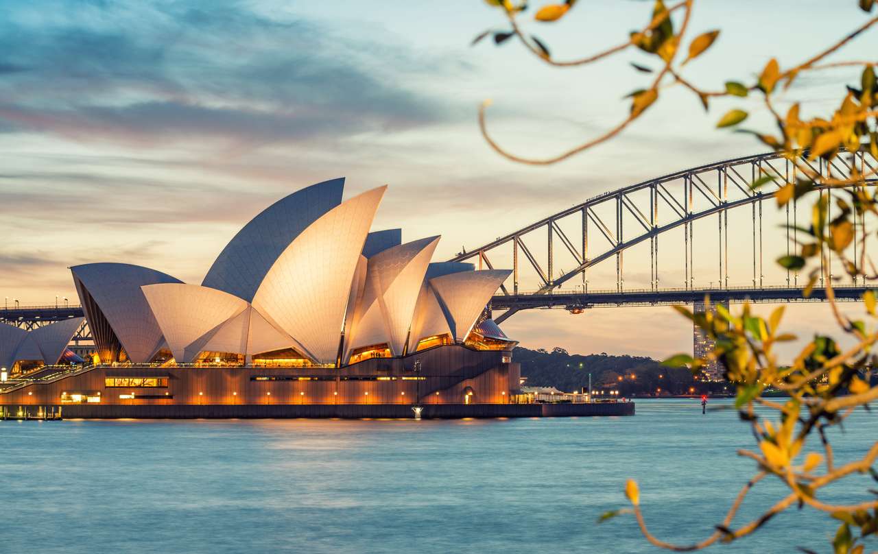 Piękny panoramiczny widok na Sydney Harbour puzzle online ze zdjęcia