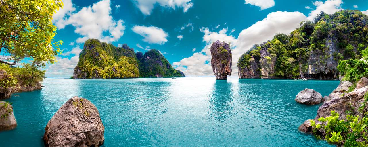 Krajobraz Tajlandia morze i wyspa puzzle online