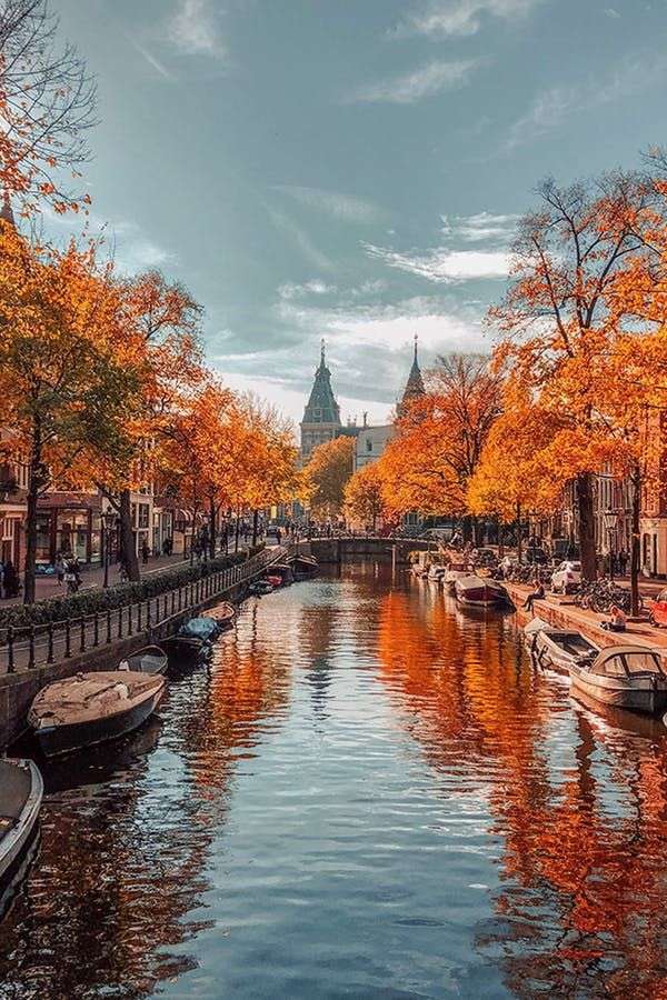 Amsterdam jesienią puzzle online ze zdjęcia
