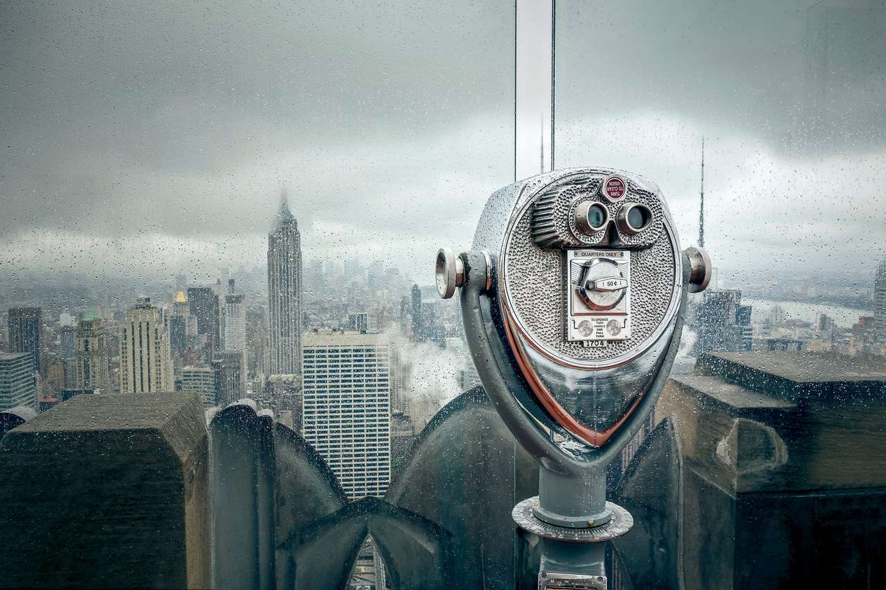 Nowy Jork w deszczowy dzień puzzle online ze zdjęcia