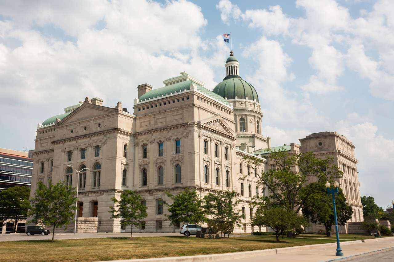 Państwowa siedziba stanu Indiana puzzle online ze zdjęcia