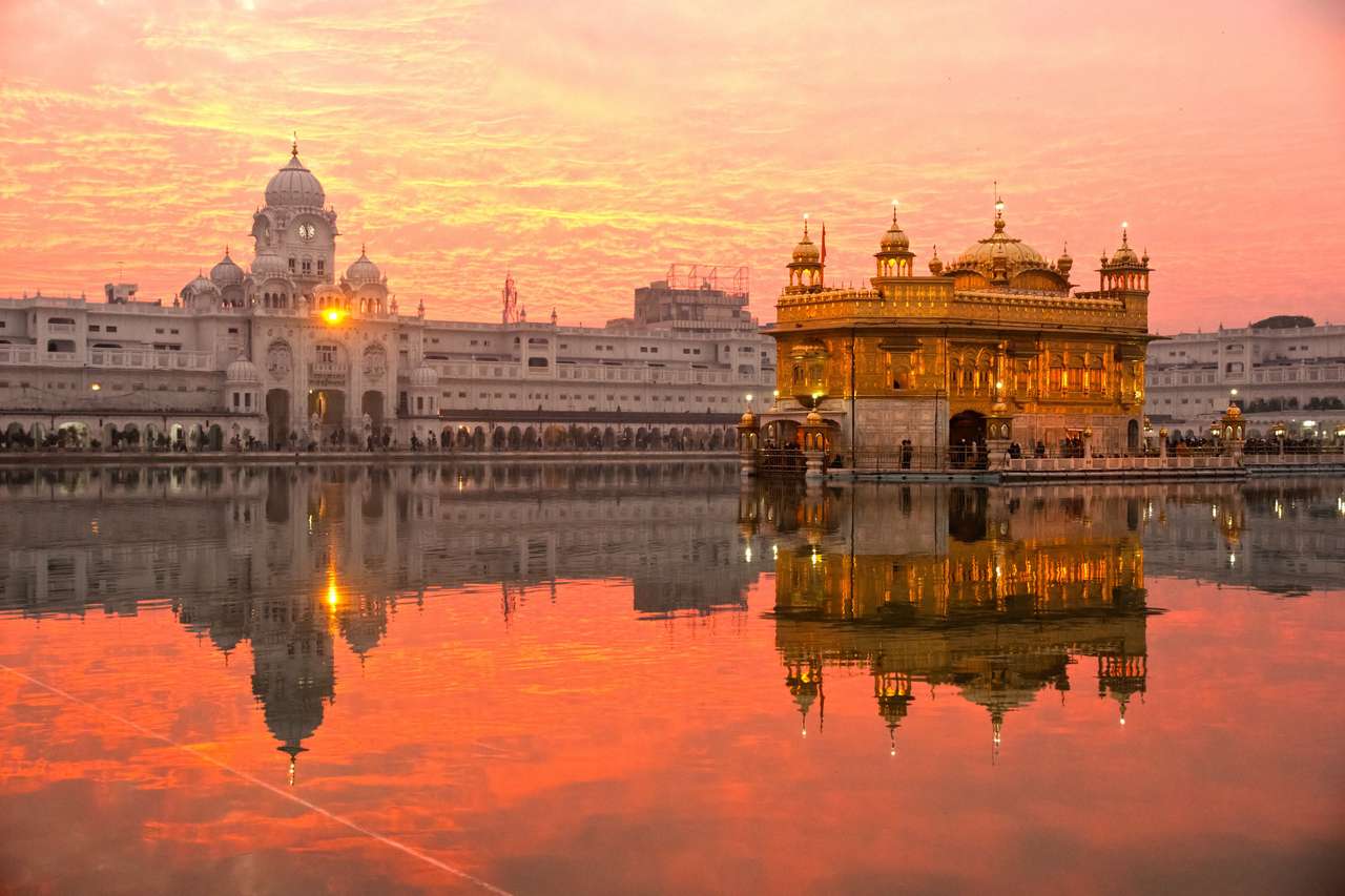 Złota Świątynia w Amritsar, Pendżab, Indie. puzzle online