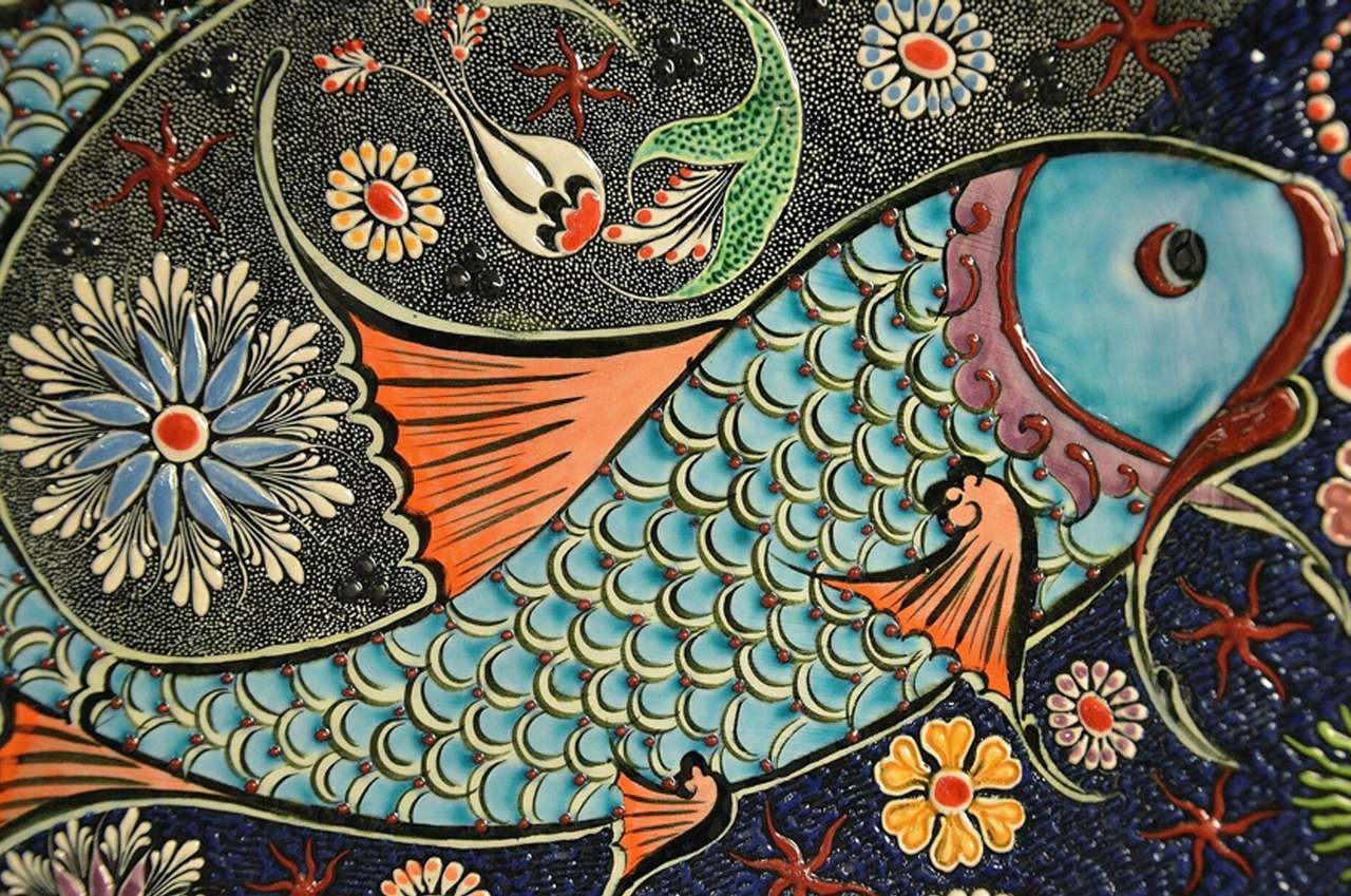 Mozaika rybna puzzle online