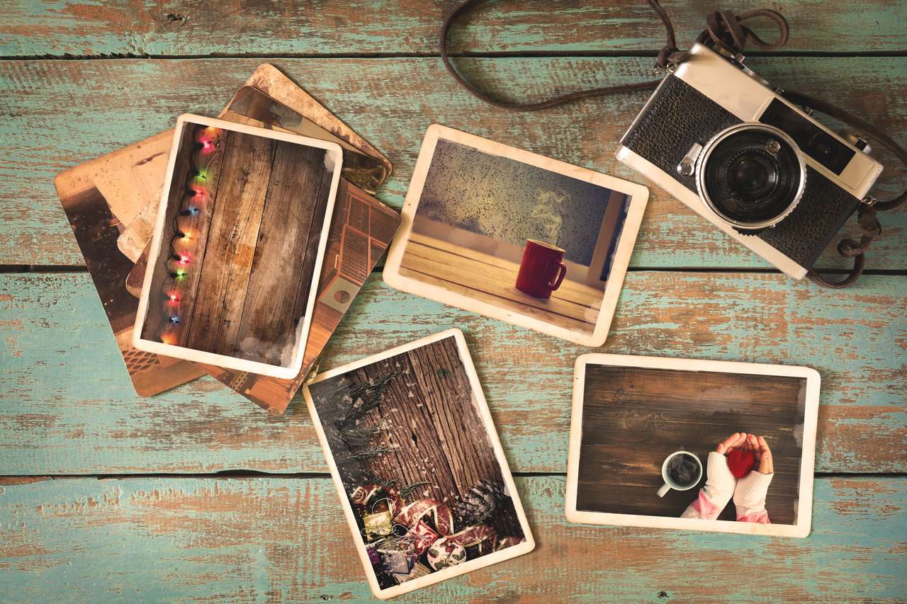 Wesołych świąt album ze zdjęciami puzzle ze zdjęcia