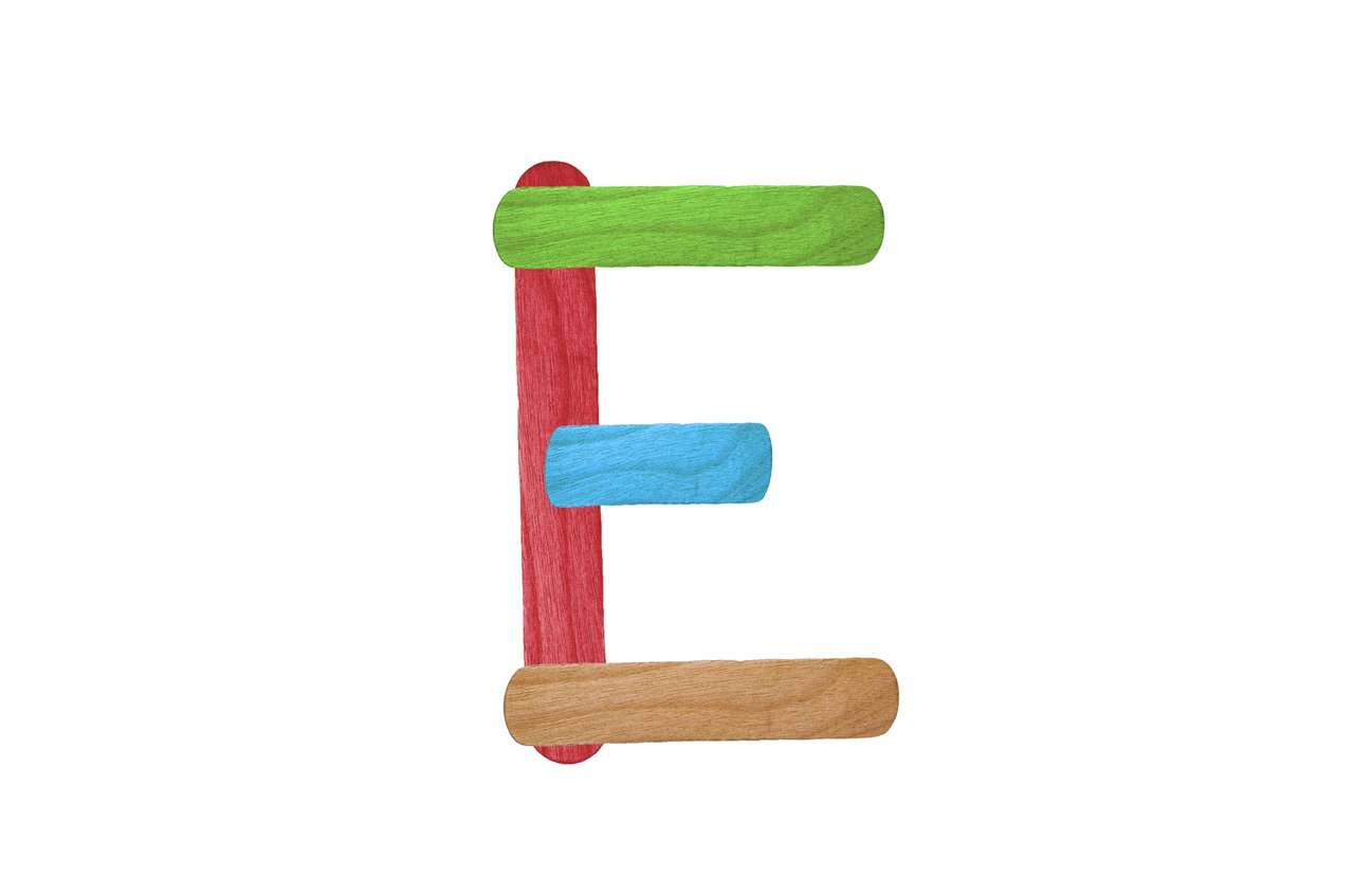 litera E popsicles puzzle online