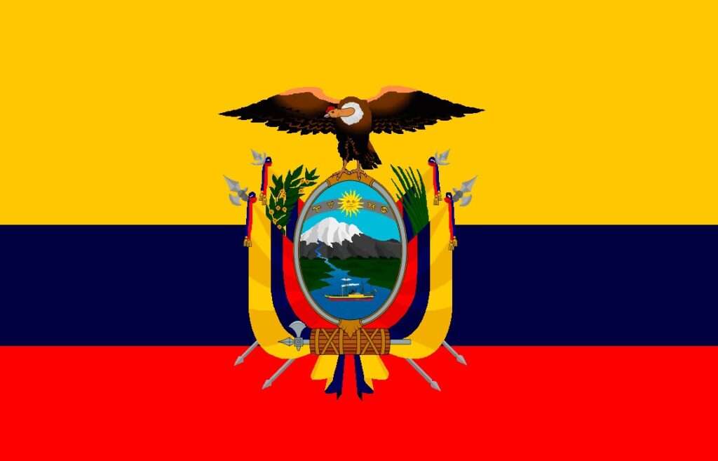 Flaga Ekwadoru puzzle online ze zdjęcia