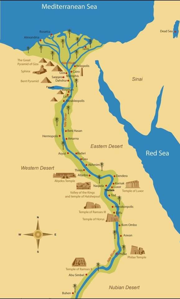 Rzeka Nil puzzle online ze zdjęcia