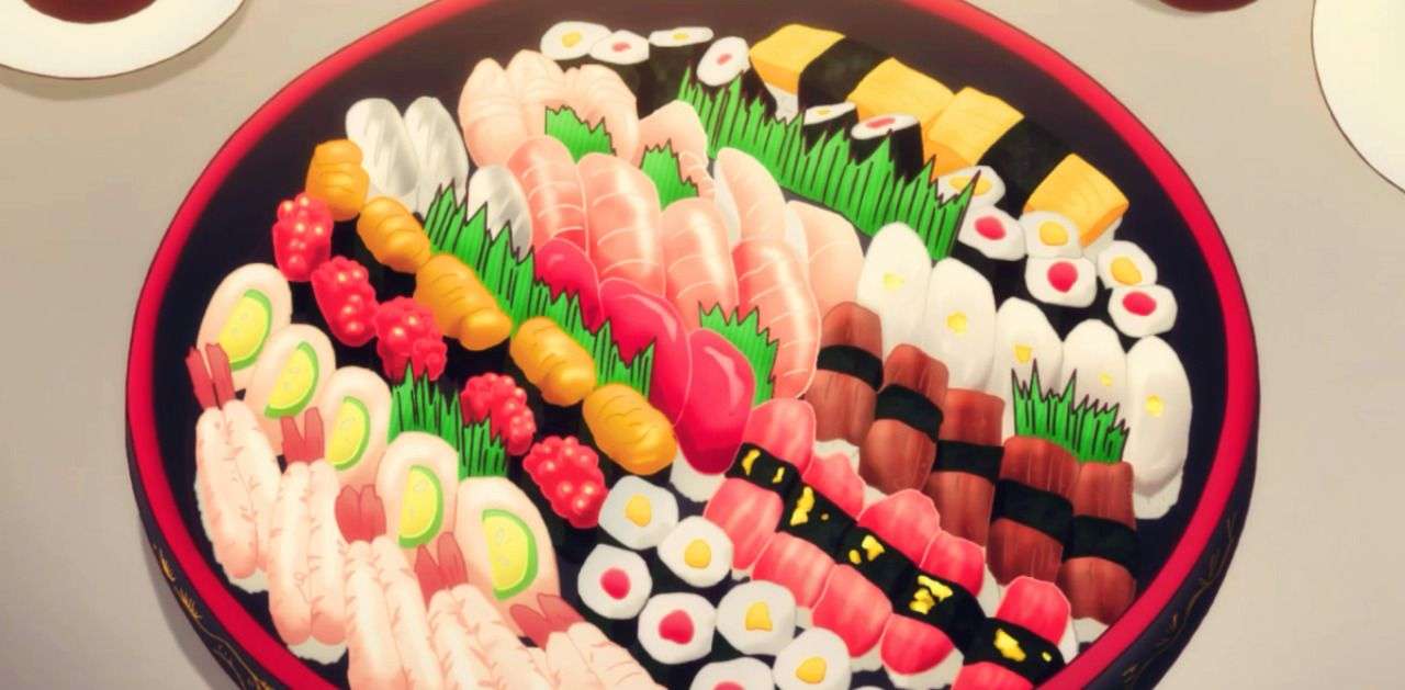 talerz sushi puzzle online