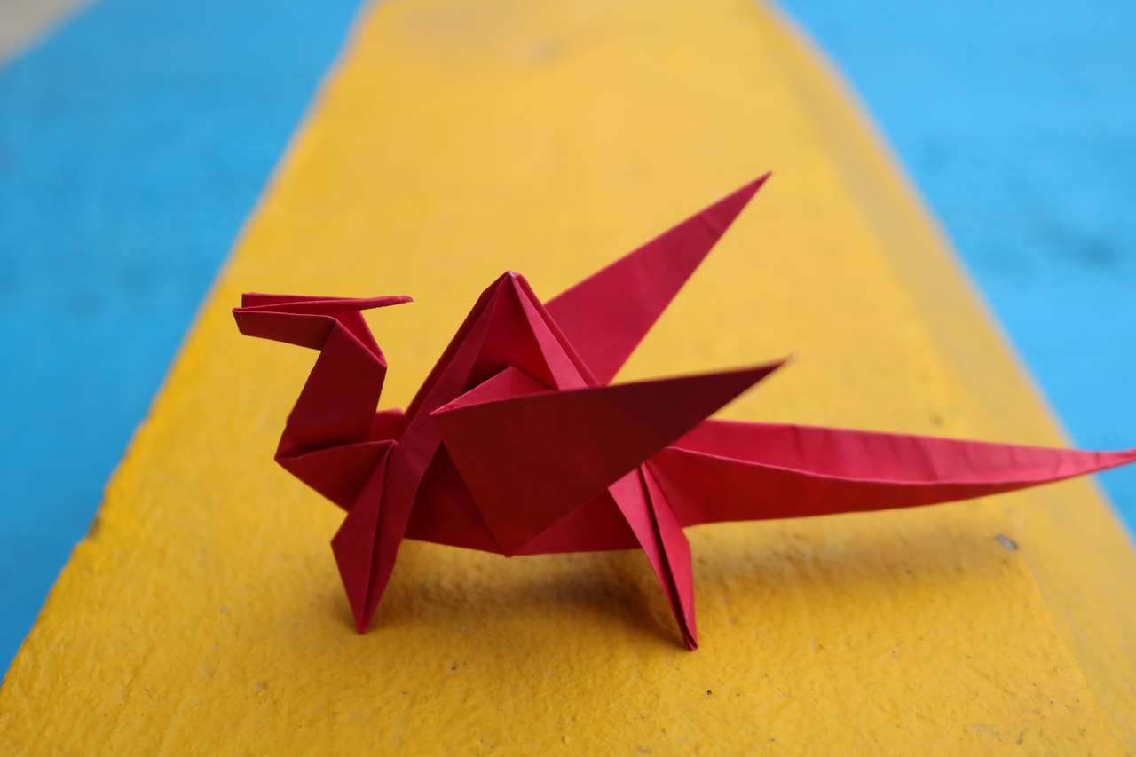 smok origami puzzle online