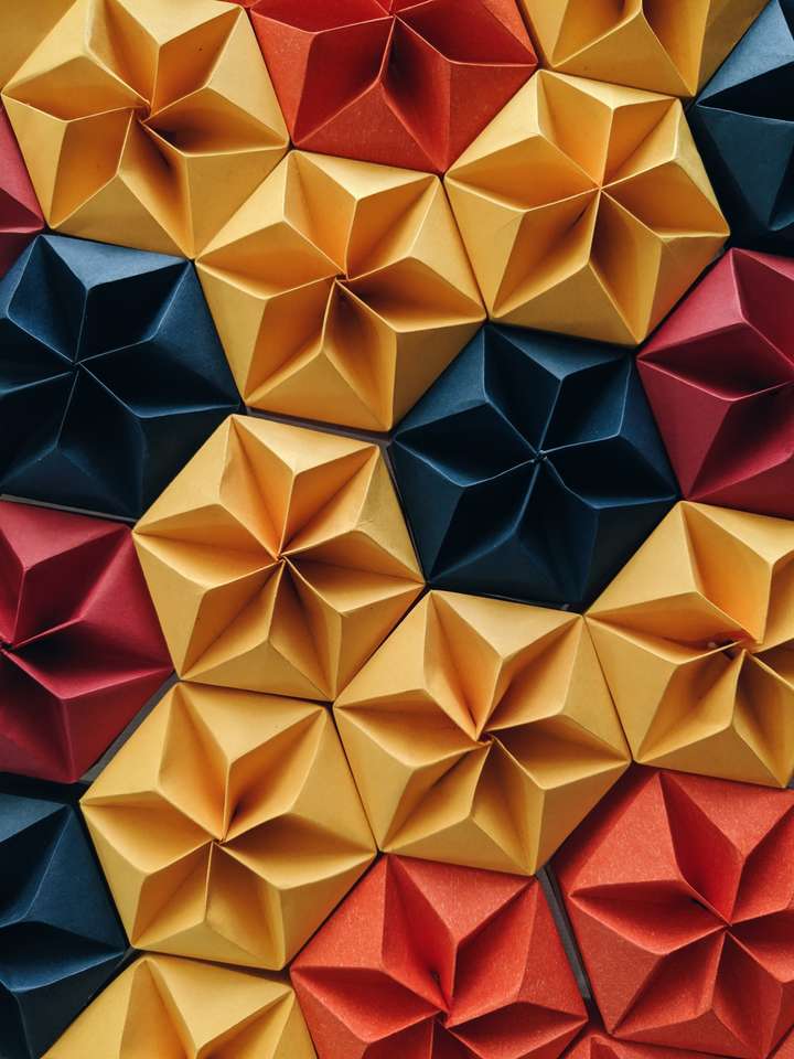 wzór origami puzzle online
