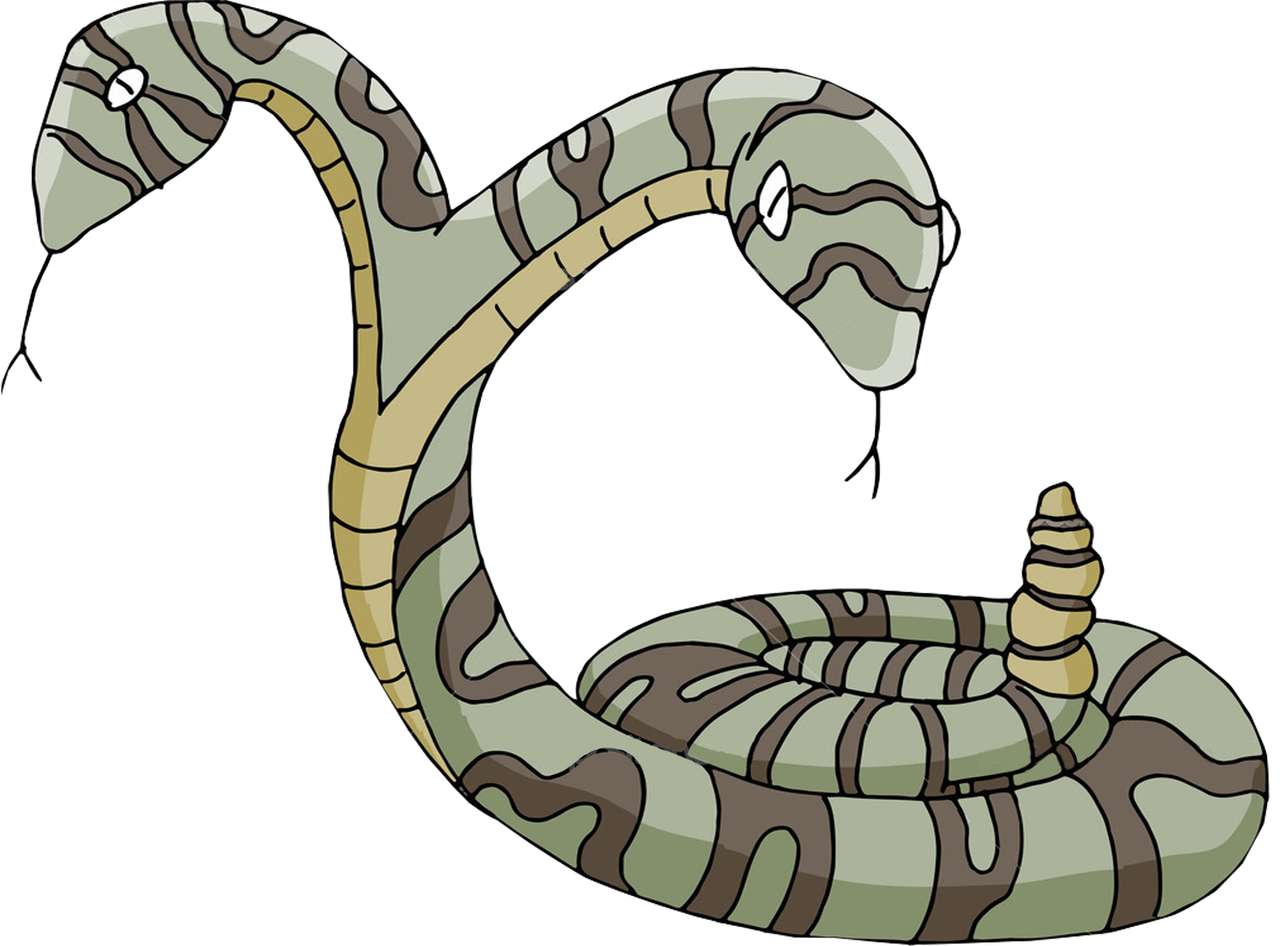 Serpiente de dos cabezas puzzle online ze zdjęcia