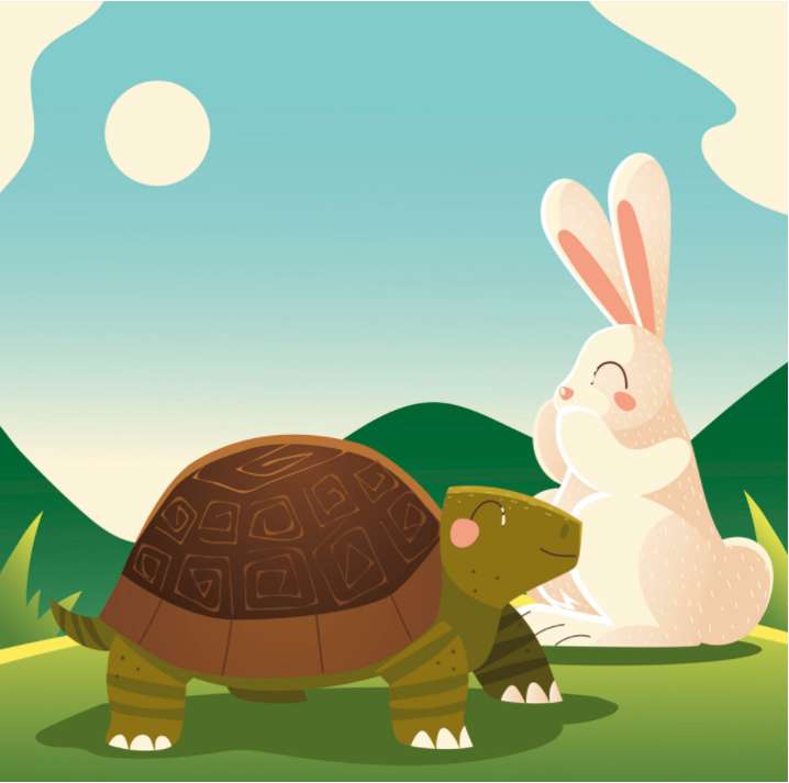 Kể Chuyện: Rùa và Thỏ puzzle online ze zdjęcia