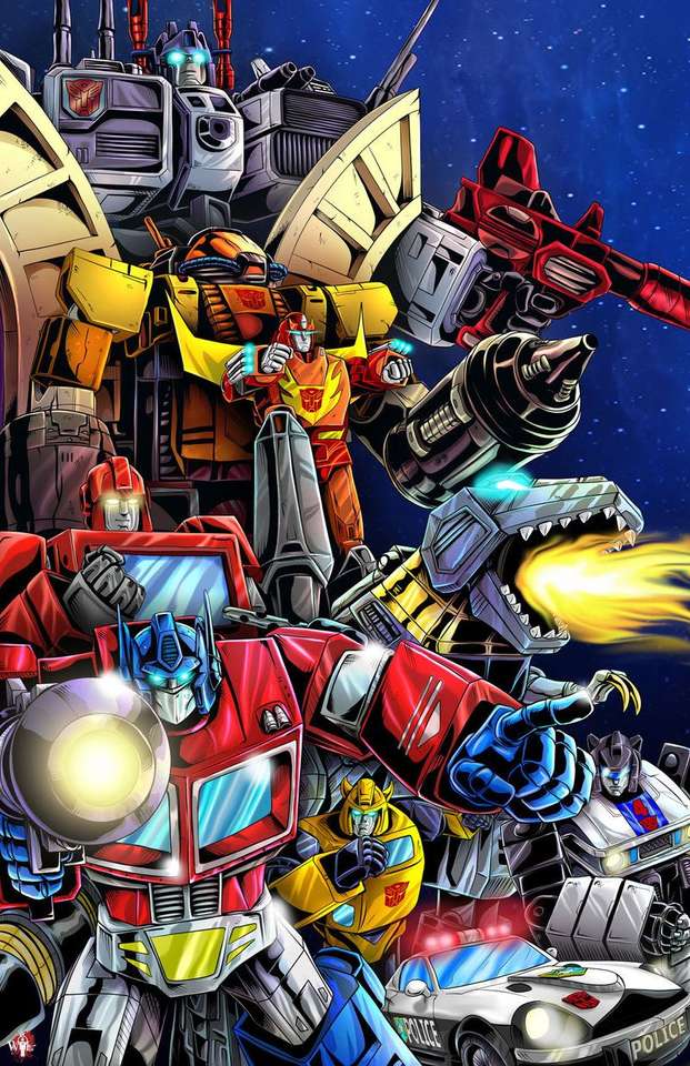 Transformers grafika puzzle online ze zdjęcia