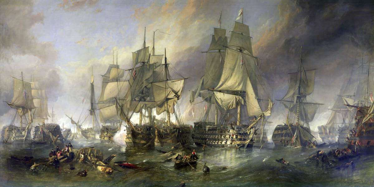 Bitwa pod Trafalgarem puzzle online ze zdjęcia