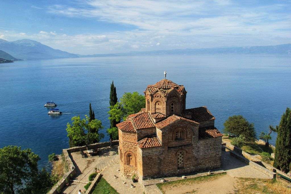 Ohrid vo leto puzzle online ze zdjęcia